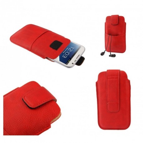 Funda con cierre por velcro y bolsillo delantero para - TIANHE H920J - Roja