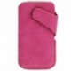 Funda piel sintetica con por velcro lateral para - thunderbird golden i5s - rosa