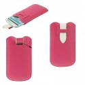 Funda con lazo extraccion y cierre de seguridad para thl w100 / thl w100s rosa