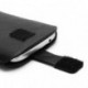 Funda piel sintetic con lazo y cierre por velcro para thl w100 thl w100s negra