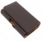 Funda cinturon clip horizontal piel sintetica para thl w100 / thl w100s - marron