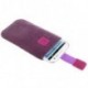 Funda diseño circulos pasador cinturon velcro para thl w100 / thl w100s - morada