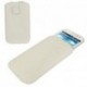 Funda diseño lineas pasador cinturon cierre velcro para thl t5 / thl t5s blanca