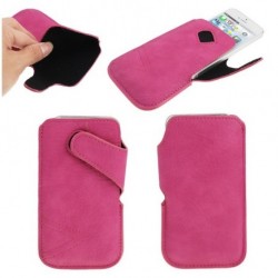 Funda piel sintetica con cierre por velcro lateral para thl t5 / thl t5s rosa