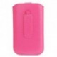 Funda diseño lineas pasador cinturon cierre velcro para tianhe w9002 - rosa