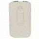 Funda diseño lineas pasador cinturon ciere velcro para thl t100 thl t100s blanca