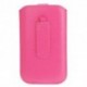 Funda diseño lineas pasador cinturon cierre velcro para thl t100 thl t100s rosa