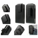 Funda cinturon con clip giratorio 360º piel sintetica para - thl l969 - negra