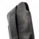 Funda poli piel con cierre por velcro y bolsillo delantero para Tecno L7 - Negra