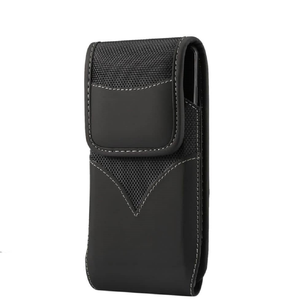New Style Holster Case Cover Nylon with Rotating Belt Clip for Sigma Mobile X-style S5501 (2019) - Black