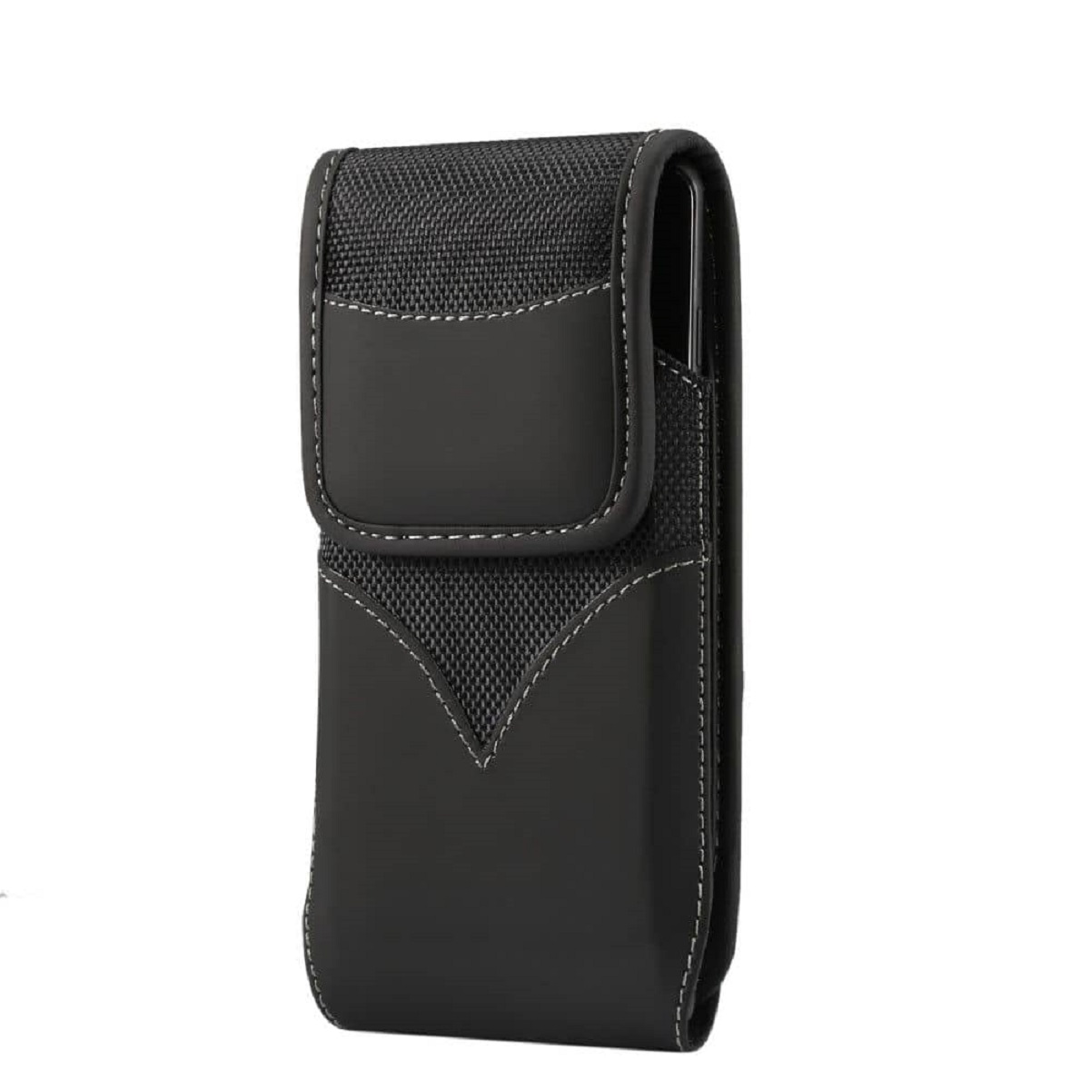 New Style Holster Case Cover Nylon with Rotating Belt Clip for TP-LINK Neffos C9s (2019) - Black