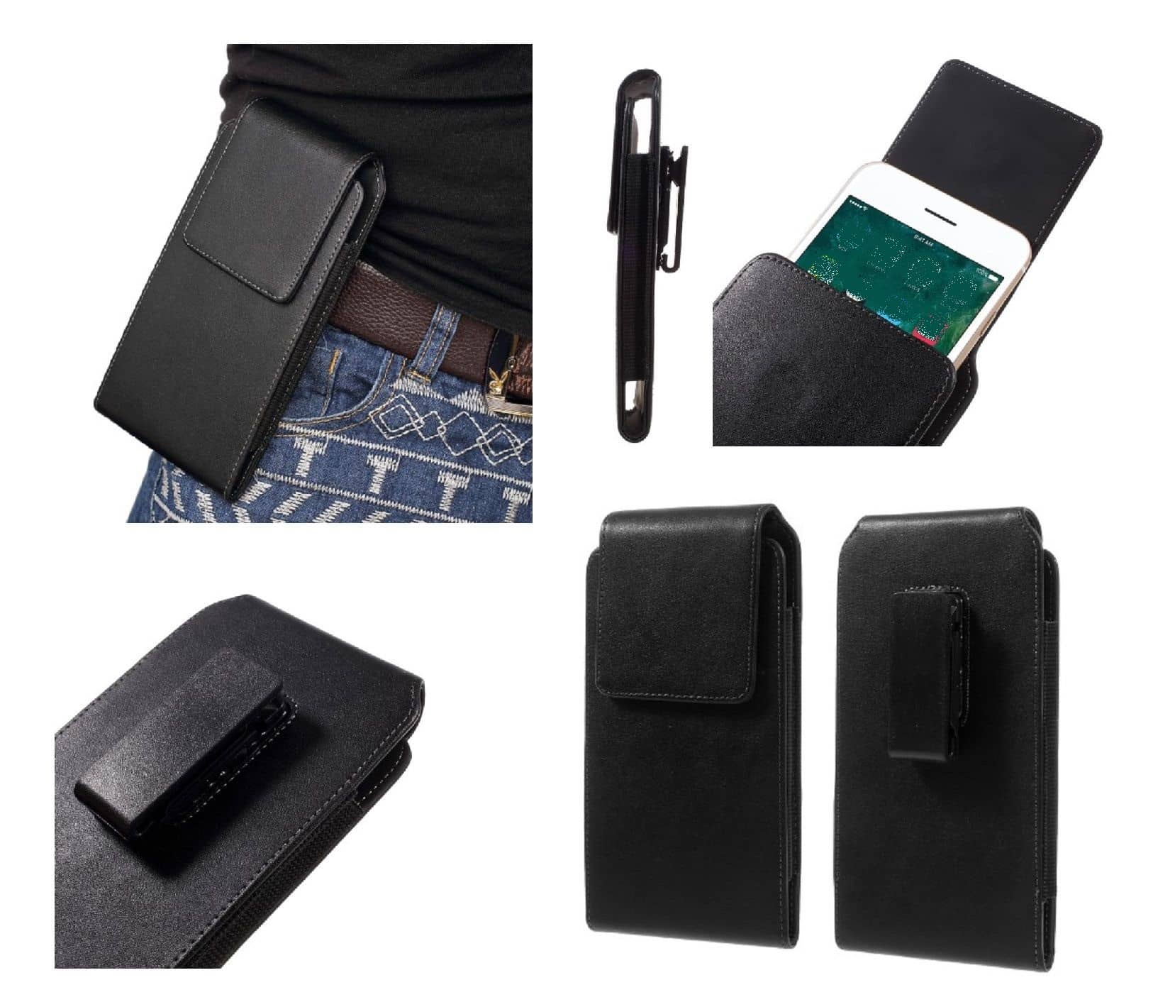 Magnetic holster case belt clip rotary 360 for Coolpad Legacy (2019) - Black