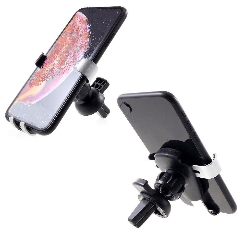 Gravity Air Vent Phone Car Mount Holder with Clip for Motorola Moto G8 Plus (2019) - Black