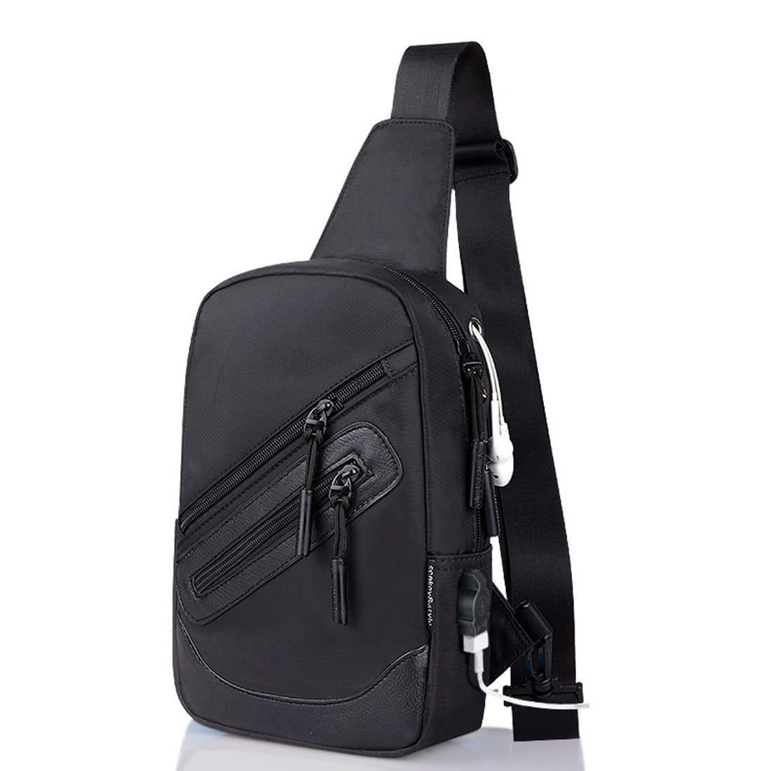 Backpack Waist Shoulder bag Nylon compatible with Ebook, Tablet and for OPPO A93 (2020)