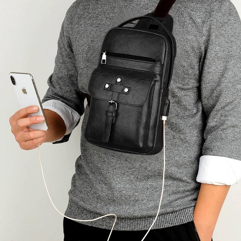 Backpack Waist Shoulder bag compatible with Ebook, Tablet and for Gigaset GS195 (2019) - Black