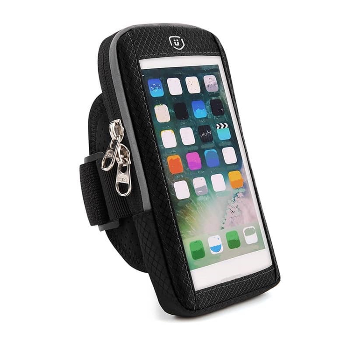 Waterproof Reflective Armband Case with Touchscreen with 2 Compartments Sport Running Walking Cycling Gym for Zte V40 Pro (2022)