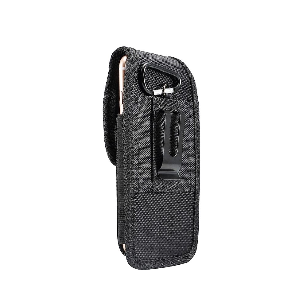 Nylon Belt Holster with Metal Clip and Card Holder for Nokia 215 4G (2020)