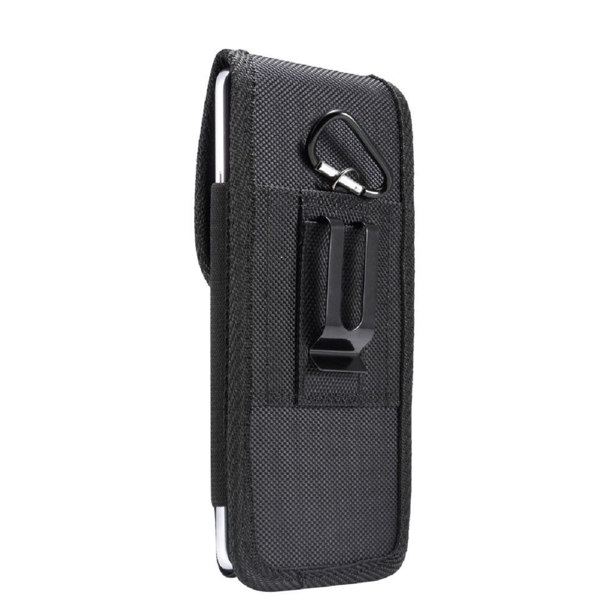 Nylon Belt Holster with Metal Clip and Card Holder for Samsung Galaxy Note20 Ultra 5G (2020)