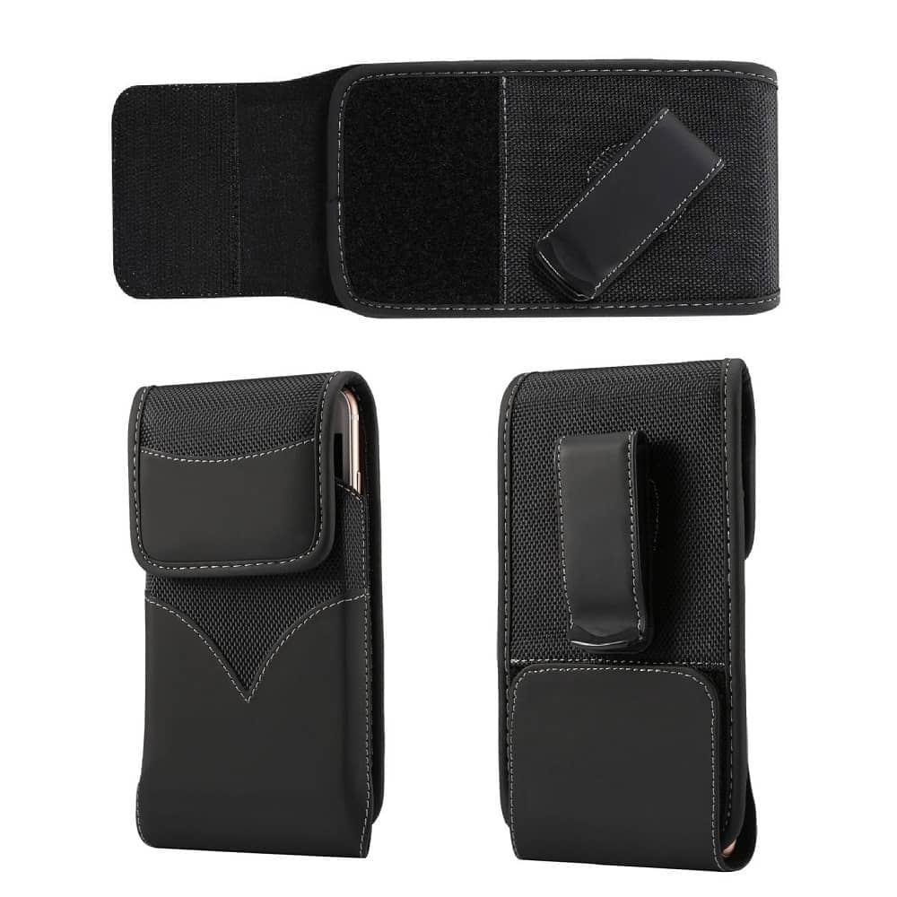 New Style Nylon Belt Holster with Swivel Metal Clip for Samsung Galaxy A Quantum (2020)