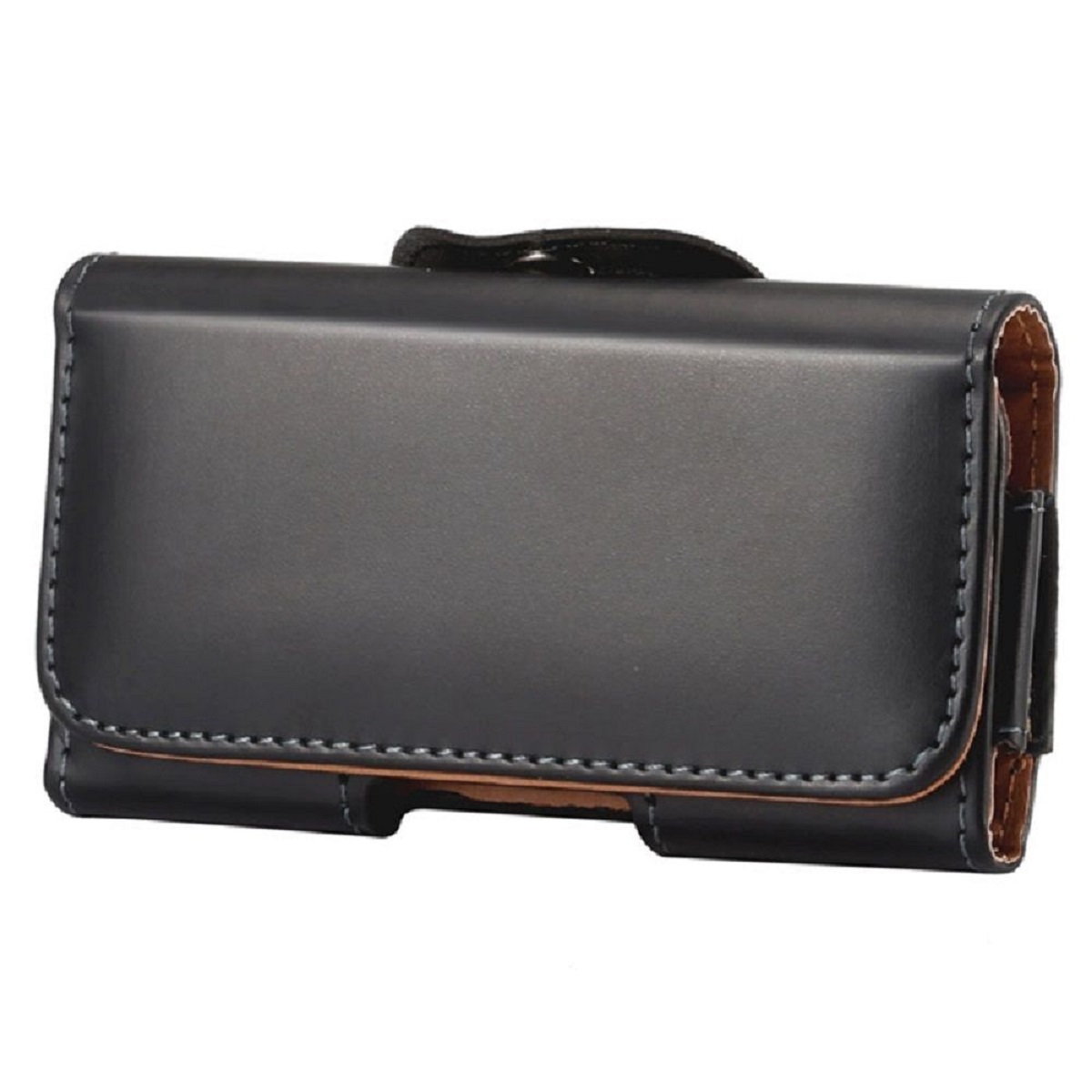 Case Holster belt clip smooth synthetic leather horizontal for YEPEN YP958 (2019)