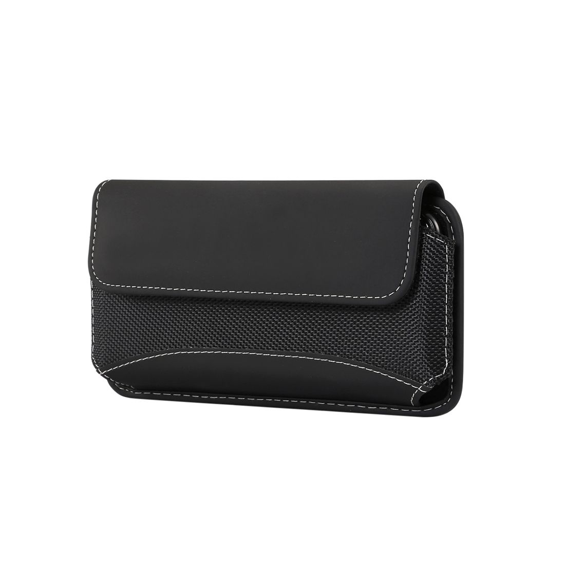Belt Case Cover Horizontal New Design Leather & Nylon for BLU STUDIO X9 HD (2020)