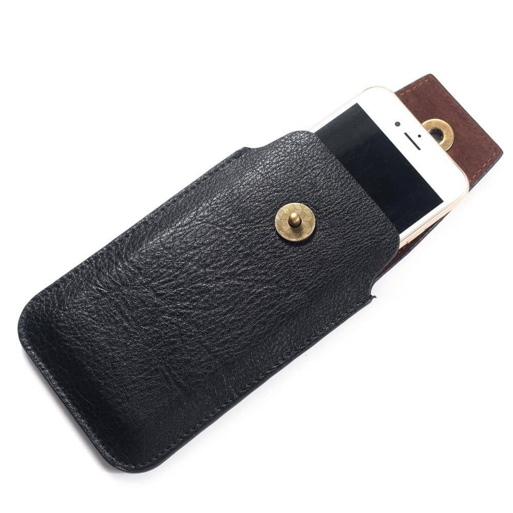 New Design Leather Cover Vertical Belt Case with Magnetic Closure for Yezz GO 1 (2020)