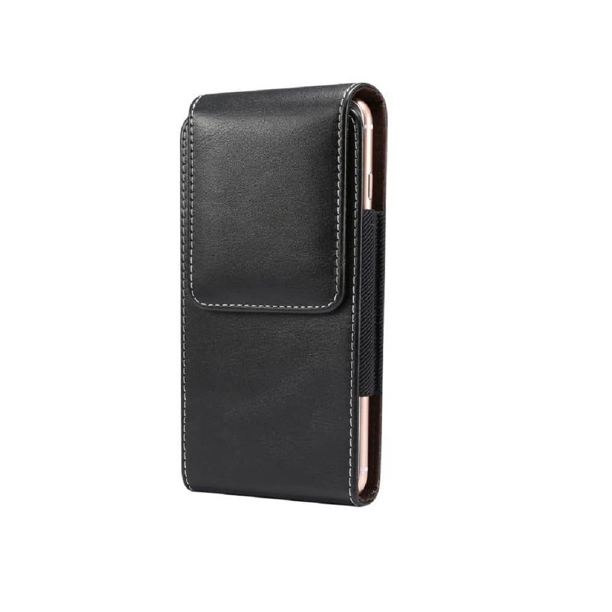 Vertical Leather Holster with Belt Loop for Infinix Hot 12I (2022)