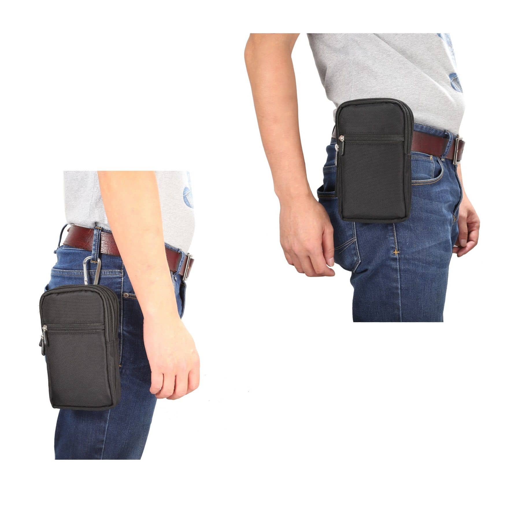 miniatura 8  - for Tecno Pova (2020) Multi-functional Vertical Stripes Pouch 4 Bag Case Zipp...