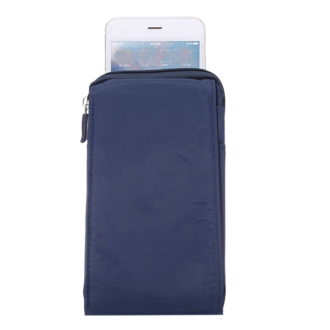 thumbnail 10  - for Xolo Era 1X Multi-functional XXM Belt Wallet Stripes Pouch Bag Case Zippe...
