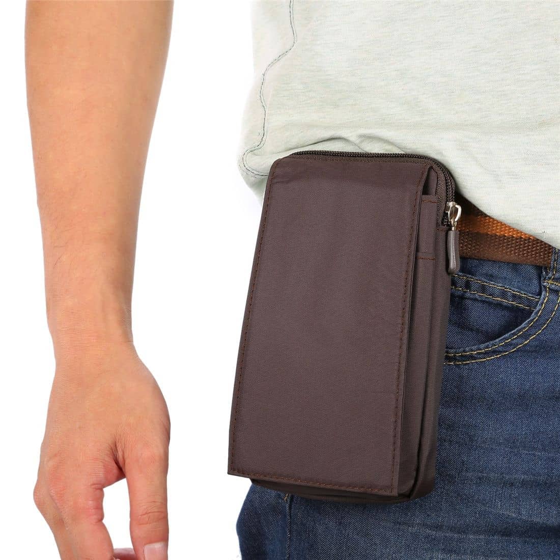thumbnail 21 - for Huawei Nova 2 Multi-functional XXM Belt Wallet Stripes Pouch Bag Case Zip...